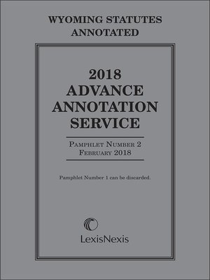 cover image of Wyoming Advance Annotation Service